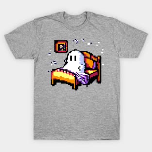 Funny Ghost in Bed T-Shirt